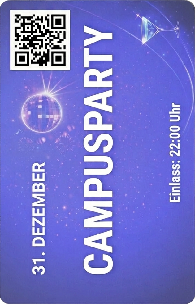 Physisches Ticket-Design